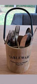 8 Houten Bestekbakjes - Tableware - Nieuw - Feest- bruiloft, Ophalen, Nieuw, Hout