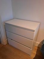 Witte ladenkast met 3 lades, Ophalen, Gebruikt, Overige materialen, 50 tot 100 cm