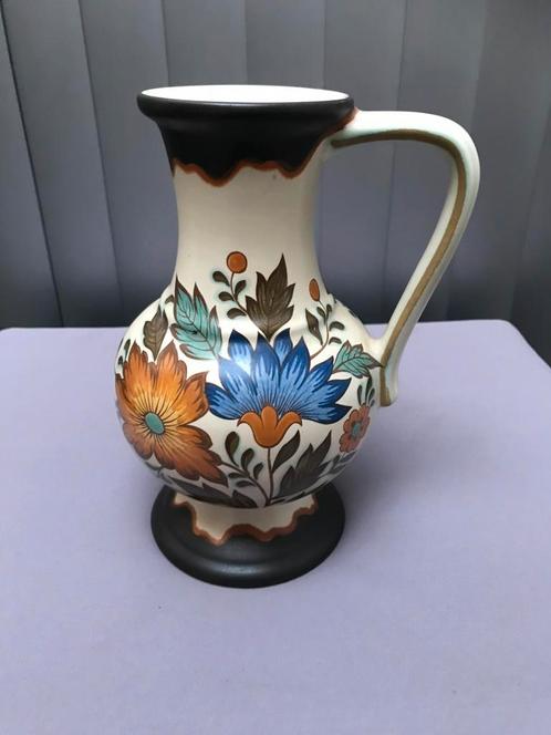 Vaasje met bloemen motief. Gemerkt., Antiek en Kunst, Antiek | Vazen, Ophalen