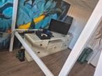 Witte TV Kast, Huis en Inrichting, Ophalen, Gebruikt, 100 tot 150 cm, Minder dan 100 cm
