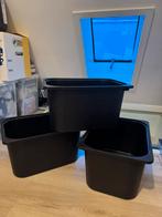 3 Ikea opbergbakken | Trofast| zwart | groot, Huis en Inrichting, Minder dan 50 cm, Ophalen of Verzenden, Zo goed als nieuw, Minder dan 50 cm