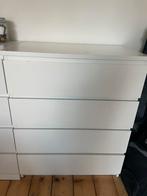 Witte ikea Malm ladekast (oud model) met 4 lades, Huis en Inrichting, Kasten | Ladekasten, Ophalen, Gebruikt, Overige materialen