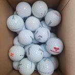 Doosje met een mix van 25 verschillende Titleist golfballen, Overige merken, Gebruikt, Bal(len), Ophalen of Verzenden