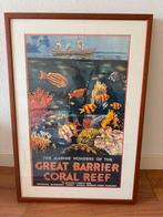 Great Barrier Reef Vintage Poster Ingelijst, Ophalen