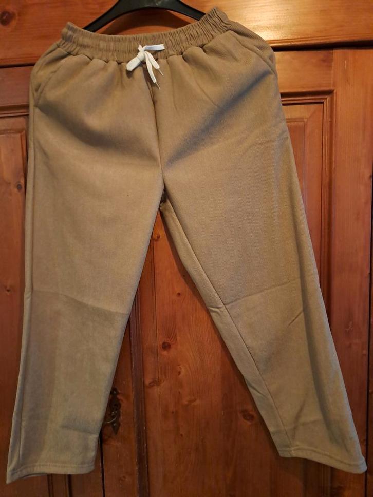 Senioren broek dames maat M gevoerd **NIEUW & ONGEDRAGEN**, Kleding | Dames, Broeken en Pantalons, Nieuw, Maat 38/40 (M), Beige