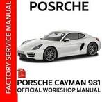 Porsche Boxster/Cayman 981 2013-2016 Workshop Manual op DVD, Verzenden