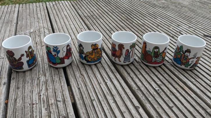 Vintage mokken Van Nelle. Villeroy/Boch, Huis en Inrichting, Keuken | Servies, Zo goed als nieuw, Kop(pen) en/of Schotel(s), Overige stijlen