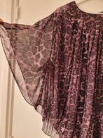 MIAO ZHEN paarse luipaard tuniek jurkje blouse mt L 44, Paars, Maat 42/44 (L), Nieuw, Ophalen of Verzenden