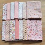 lapjes katoen roze tinten, prijs is per lapje, Nieuw, Ophalen of Verzenden, 30 tot 120 cm, Katoen