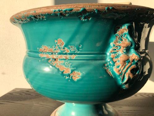Bizzirri turquoise pot, schaal of vaas NIEUW!, Huis en Inrichting, Woonaccessoires | Schalen en Manden, Nieuw, Schaal, Rond, Porselein of Keramiek