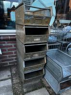 Industriële zinken stapelbaken 5 stuks, Ophalen, Gebruikt, Metaal