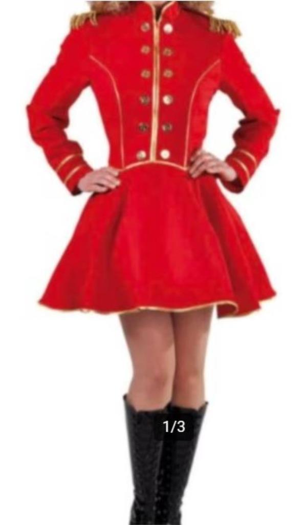 Leuke rood/goud LIFTGIRL/PICOLLO jurk, Kleding | Dames, Carnavalskleding en Feestkleding, Gedragen, Kleding, Carnaval, Maat 36 (S)