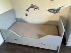Bopita peuterbed grijs met lade 140x70, Ophalen, Gebruikt, 70 tot 85 cm, 140 tot 160 cm
