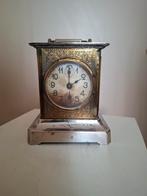 Antieke reiswekker / tafel klok, Antiek en Kunst, Antiek | Klokken, Ophalen of Verzenden