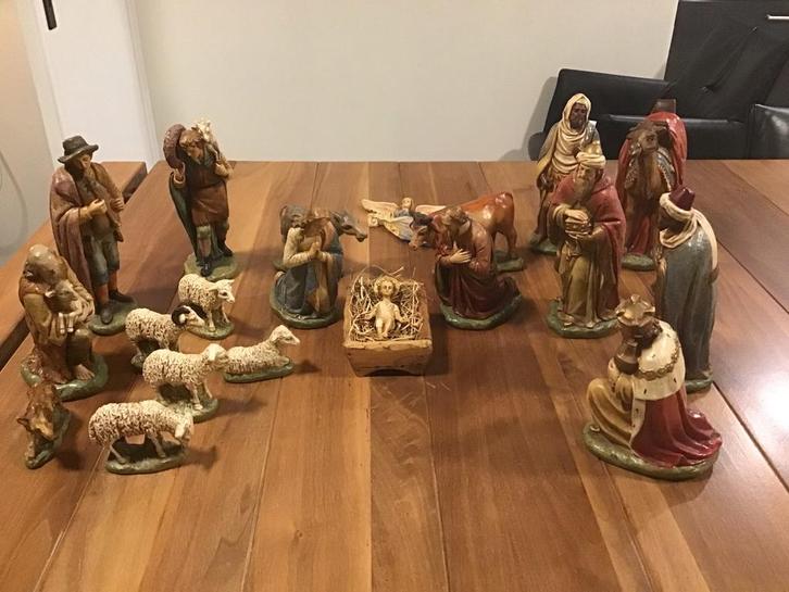 Complete Oude Kerstgroep - Onbeschadigd!, Diversen, Kerst, Ophalen of Verzenden