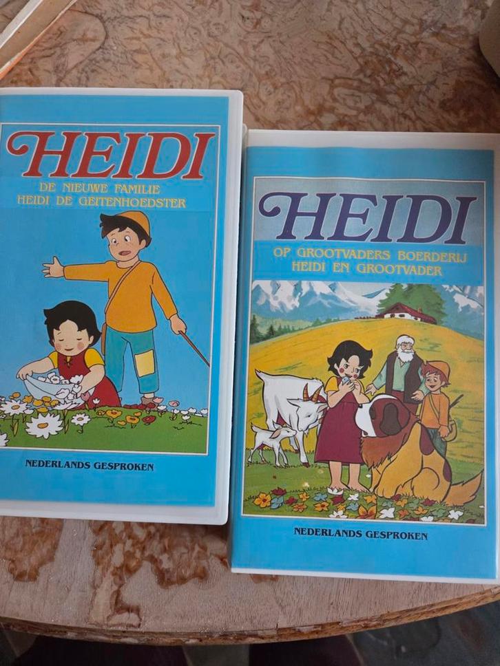 2 Heidi videobanden De Nieuwe Familie & Geitenhoedster, Boeken, Kinderboeken | Baby's en Peuters, 3 tot 4 jaar, Ophalen of Verzenden