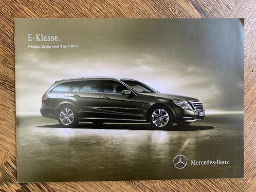 Prijslijst Mercedes-Benz E-klasse W212 & S212 februari 2011, Boeken, Auto's | Folders en Tijdschriften, Zo goed als nieuw, Mercedes