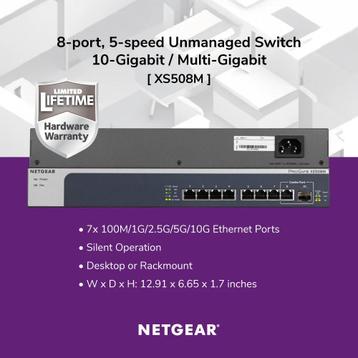 NETGEAR XS508M 8x10G switch / 1x SFP+ beschikbaar voor biedingen