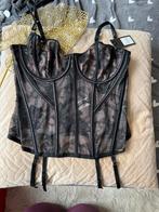 Hunkemöller NOIR Magdalena Bustier maat 80D, Hunkemöller, Ophalen of Verzenden, Zwart, Body of Korset