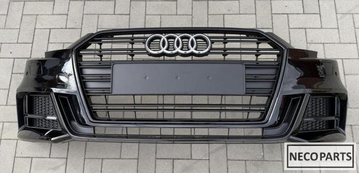 BUMPER AUDI A3 8V 8V4 FACELIFT S LINE VOORBUMPER GRILL, Auto-onderdelen, Carrosserie en Plaatwerk, Achterklep, Audi, Achter, Gebruikt