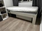 Auping Auronde 2000 (48 cm hoog) 90 x 200 elektrisch, Huis en Inrichting, Ophalen, 90 cm, Eenpersoons, Wit