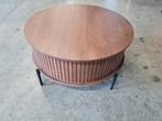 Salontafel van mangohout 80 cm in doorsnede, Ophalen, 50 tot 100 cm, ., Rond