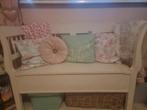 Brocante klepbank, Huis en Inrichting, Ophalen, Gebruikt, Rechthoekig, Minder dan 50 cm