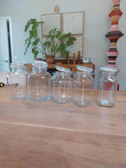 Weckpotten met beugelsluiting, Huis en Inrichting, Keuken | Potten en Pannen, Zo goed als nieuw, Glas, Ophalen of Verzenden