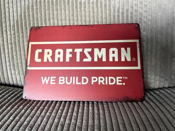 Craftsman , we build pride metalen reclamebord (Old Look) beschikbaar voor biedingen