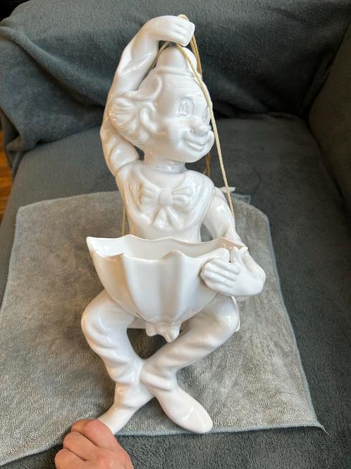 Vintage Clown Wandplanter Keramiek Woondecoratie Antiek Stij, Antiek en Kunst, Antiek | Woonaccessoires, Ophalen of Verzenden