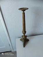 Vintage messing kandelaar hoogte 54 cm, Antiek en Kunst, Antiek | Kandelaars, Ophalen of Verzenden, Koper of Brons