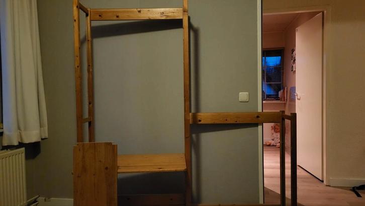 Lundia Stellingen - Hoek & Recht - Gedemonteerd, Huis en Inrichting, Kasten | Kledingkasten, Gebruikt, 200 cm of meer, 25 tot 50 cm