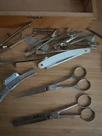 Kappersschaar en benodigdheden in doos, Ophalen of Verzenden, Gebruikt