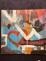 Leuke vrolijke canvas, Antiek en Kunst, Kunst | Schilderijen | Abstract, Ophalen