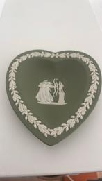 Wedgwood Engeland Jasperware Schaaltje Groen Sage Hartvormig, Ophalen of Verzenden