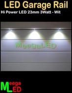 LEDgaragerail lengte 125 tot 160cm met 3x Hi Power LEDs, Nieuw, LEDverlichting, LEDgaragerail, Ophalen of Verzenden