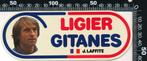 Sticker: Ligier Gitanes - Formule 1 - Jacques Laffite (1), Ophalen of Verzenden, Zo goed als nieuw, Auto of Motor