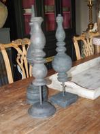 3 Sobere Houten ornamenten op voet, Ophalen of Verzenden, Gebruikt