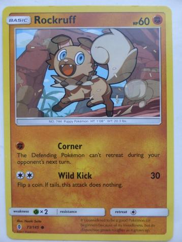 Rockruff 073/145 (PE) beschikbaar voor biedingen