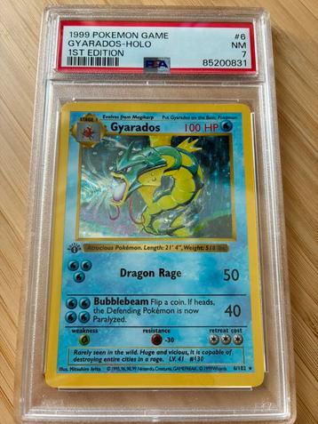 WOTC 1999 Pokemon Base - 1st Edition Gyrados Holo PSA 7 beschikbaar voor biedingen