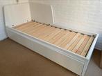 Slaapbank Flekke van Ikea, Huis en Inrichting, Ophalen, Wit, Tweepersoons, Zo goed als nieuw