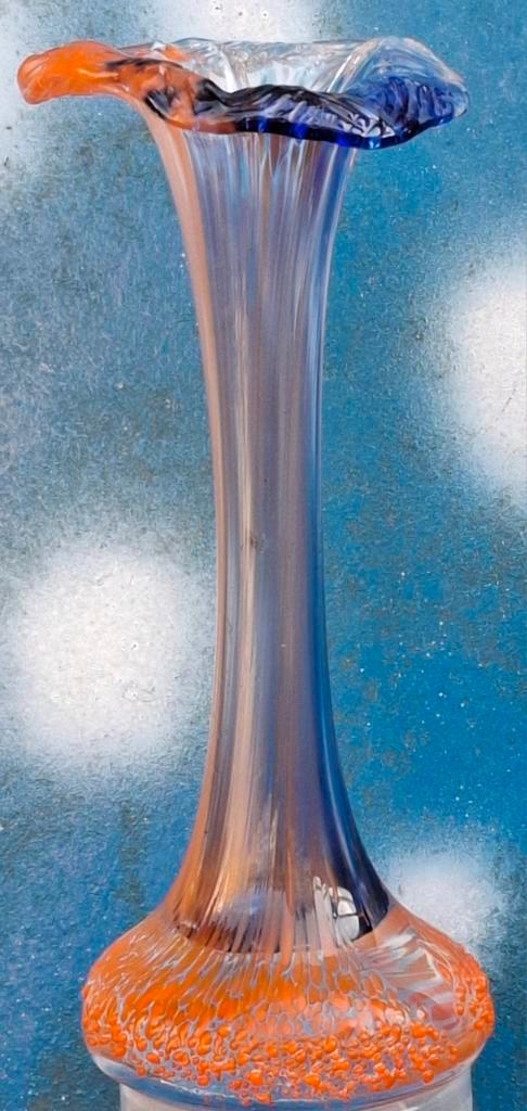Vaas. Orchidee vaas. Solifleur. Bohemian. 18 cm., Huis en Inrichting, Woonaccessoires | Vazen, Zo goed als nieuw, Overige kleuren