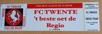 Ticket entreebewijs sticker van FC Twente 1999, Verzamelen, Sportartikelen en Voetbal, Ophalen of Verzenden, Zo goed als nieuw
