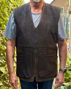 Harkila Angus lederen bodywarmer maat 56 ALS NIEUW!, Ophalen of Verzenden, Zo goed als nieuw, Maat 56/58 (XL), Bruin