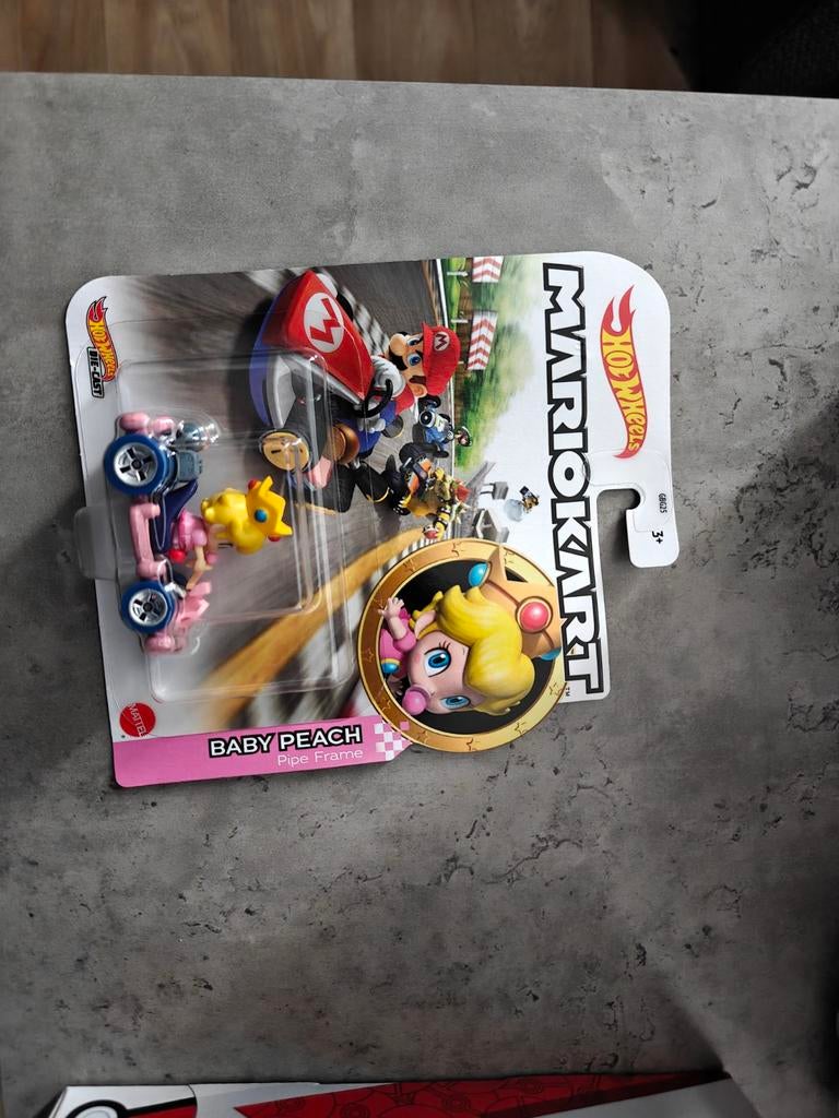 Hot Wheels Mario Kart Baby Peach, Kinderen en Baby's, Speelgoed | Racebanen, Ophalen of Verzenden, Nieuw
