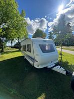 HOBBY 520 TMF + VOORTENT/MOVER, Caravans en Kamperen, Caravans, Rondzit, Hobby, Koelkast, Dwarsbed