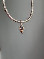 Pandora two tone happy girl dangle, Sieraden, Tassen en Uiterlijk, Bedels, Pandora, Ophalen of Verzenden, Zo goed als nieuw, 1 bedel