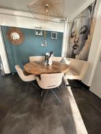 Complete Eethoek: Tafel, Bank & Stoelen, Huis en Inrichting, Ophalen, Zo goed als nieuw, Hout, Drie