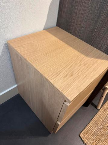 Nachtkast Malm eikenfineer IKEA - afbeelding 3