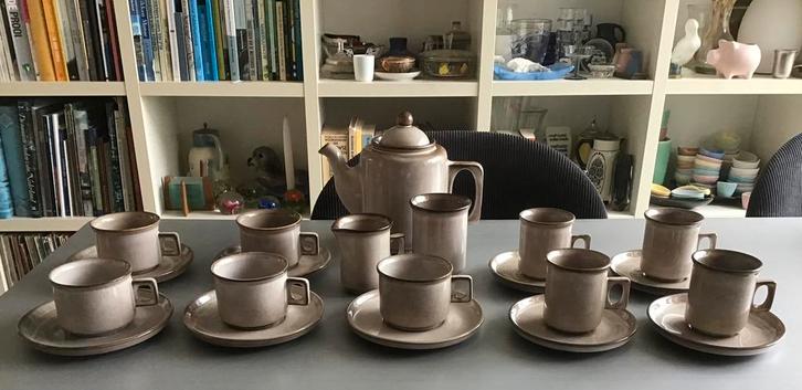 Vintage servies Potterie de Driehoek Huizen model Amsterdam, Antiek en Kunst, Antiek | Servies los, Ophalen of Verzenden